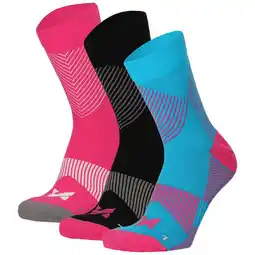 Decathlon Xtreme - Sport compressie quarter sokken - 6-Pak - Unisex - Multi Roze aanbieding
