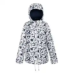 Decathlon Dames Bayletta II Floral Waterdichte Jas (Marine, Wit) aanbieding