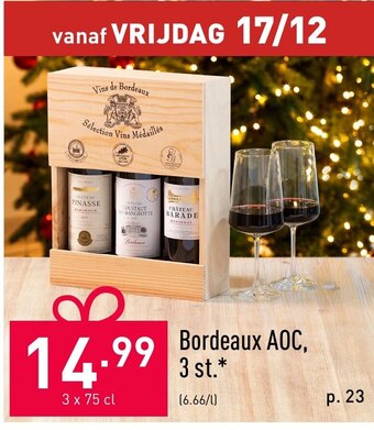 ALDI Bordeaux AOC, 3 st. aanbieding