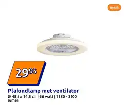 Action Plafondlamp met ventilator aanbieding