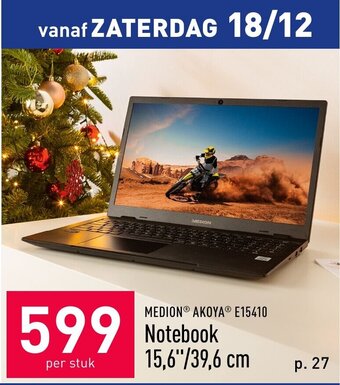 ALDI Notebook 15,16"/39,6cm aanbieding