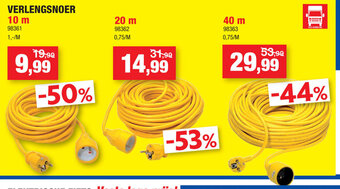 Hubo Verlengsnoer 10 m aanbieding