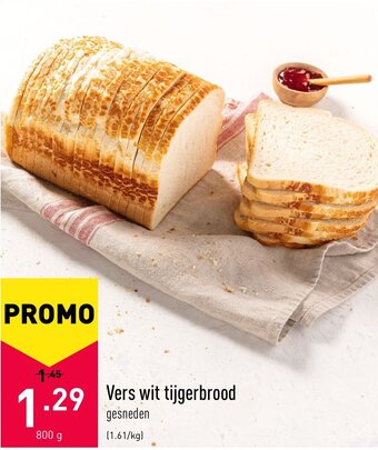 ALDI Vers wit tijgerbrood 800g aanbieding
