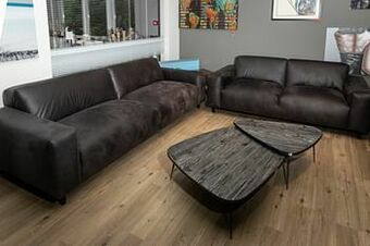 Deba Meubelen Set 3,5-zit en 2,5-zit DONNA - Antraciet Grijs aanbieding