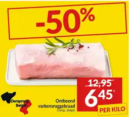Intermarché Ontbeend varkensruggebraad aanbieding