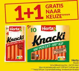 Intermarché Herta Knacki aanbieding