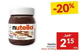 Intermarché Nutella Smeerpasta aanbieding