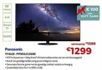 Exellent Panasonic tv oled - pvtx55jz1000e aanbieding