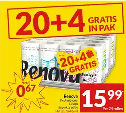 Intermarché Renova Keukenpapier Design Beperkte editie aanbieding