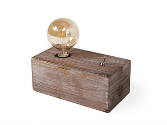 Deba Meubelen Tafellamp Hout aanbieding