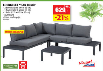 Hubo Loungeset "San Remo" aanbieding