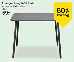 Leen Bakker Lounge dining tafel Paris aanbieding