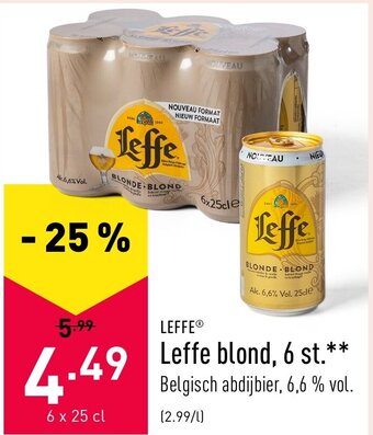 ALDI Leffe blond, 6 st. aanbieding