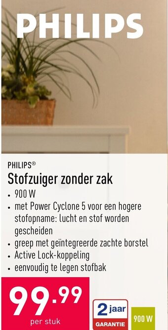 ALDI Stofzuiger zonder zak aanbieding