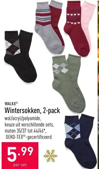 ALDI Wintersokken, 2-pack aanbieding