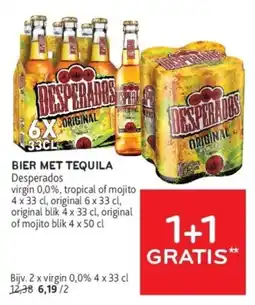 Alvo Desperados bier met tequila aanbieding