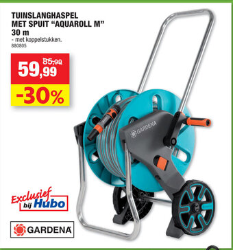 Hubo Tuinslanghaspel Met Spuit "Aquaroll M" 30 m aanbieding