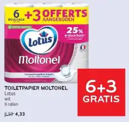 Alvo Lotus toiletpapier moltonel wit aanbieding