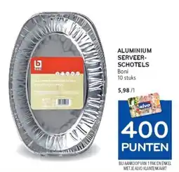 Alvo Aluminium serveerschotels boni aanbieding