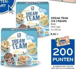 Alvo Dream team ice creams aanbieding