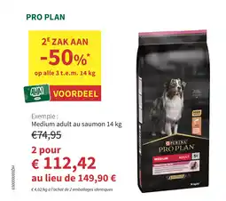 Pro plan medium adult au saumon