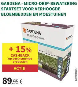 Horta Gardena micro drip bewatering startset voor verhoogde bloembedden en moestuinen aanbieding