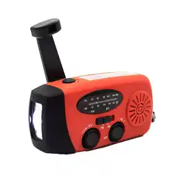 Decathlon Noodradio - Powerbank Zonneenergie - FM Radio - Noodpakket - SCR2005 aanbieding