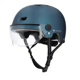 Decathlon Fietshelm voor volwassenen 53-59 cm met geïntegreerd vizier aanbieding