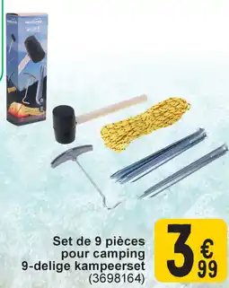 Cora Set de 9 pièces pour camping aanbieding