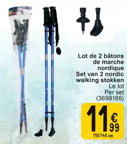 Cora Set van 2 nordic walking stokken aanbieding