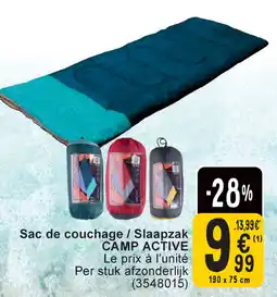 Cora Camp active Slaapzak aanbieding