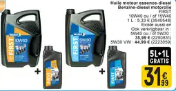 Cora First benzine-diesel motorolie aanbieding