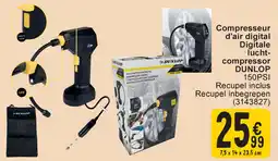 Cora Dunlop digitale luchtcompressor aanbieding