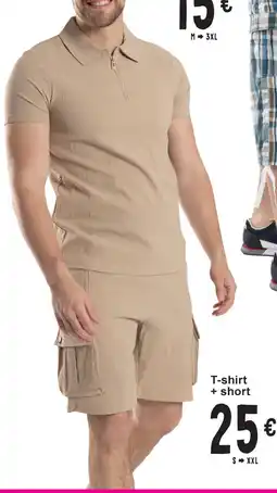 Cora T-shirt + short S - XXL aanbieding