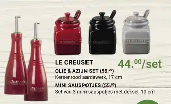 Elektro Van Assche Le Creuset Olie & Azijn Set, Mini Sauspotjes aanbieding