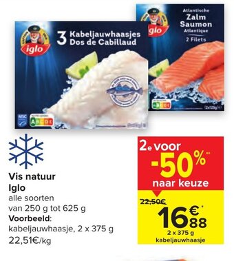 Carrefour Vis Natuur Iglo aanbieding
