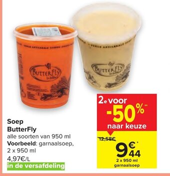 Carrefour Soep Butterfly aanbieding
