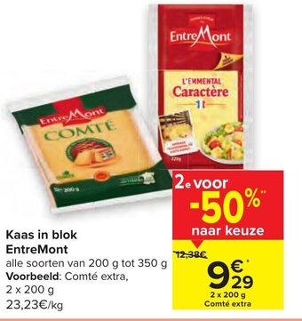 Carrefour Kaas in blok EntreMont aanbieding