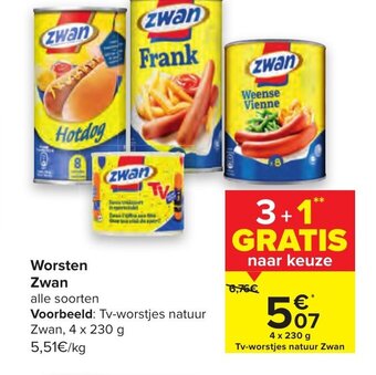 Carrefour Worsten Zwan aanbieding