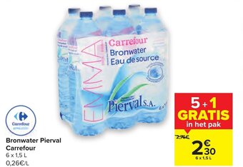 Carrefour Bronwater Pierval aanbieding