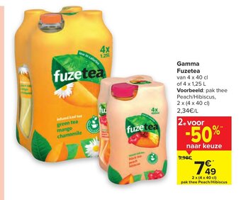 Carrefour Gamma Fuzetea aanbieding