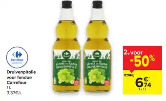 Druivenpitolie voor flondue 1L