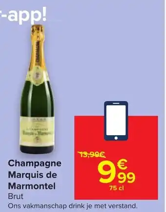 Carrefour Champagne Marquis de Marmontel 75cl aanbieding