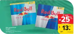 Carrefour Pack energiedrank Red Bull aanbieding