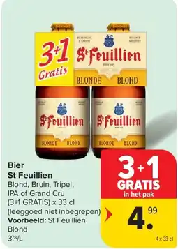 Carrefour Bier St Feuillien aanbieding