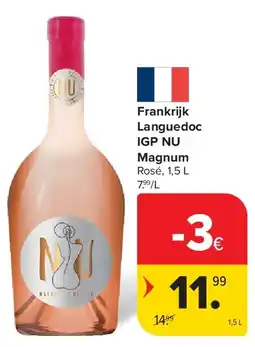 Carrefour Frankrijk Languedoc IGP NU Magnum aanbieding
