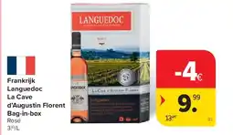 Carrefour Frankrijk Languedoc La Cave d’Augustin Florent Bag-in-box aanbieding