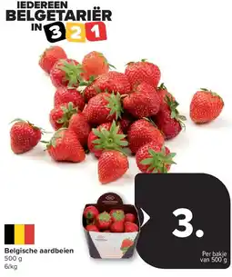 Carrefour Belgische aardbeien aanbieding