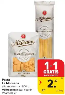Carrefour Pasta La Molisana aanbieding