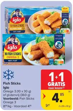 Carrefour Fish Sticks Iglo aanbieding